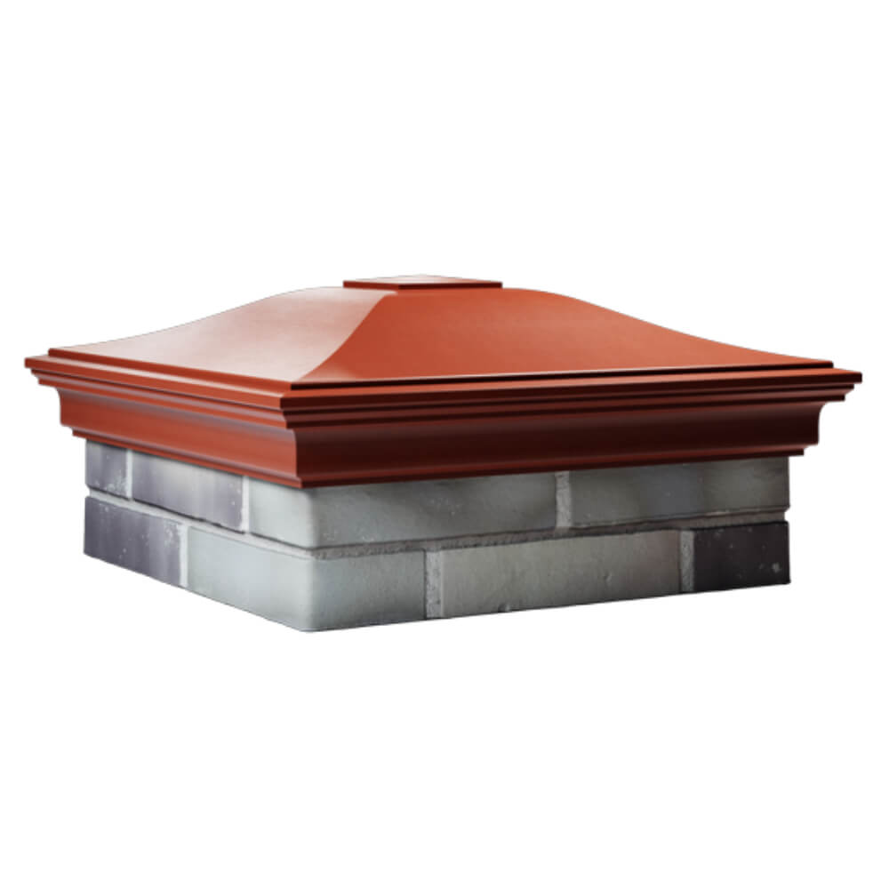 Колпак Zking Монблан Красный на столб 2х2 кирпича (515х515мм) в Ереване фото