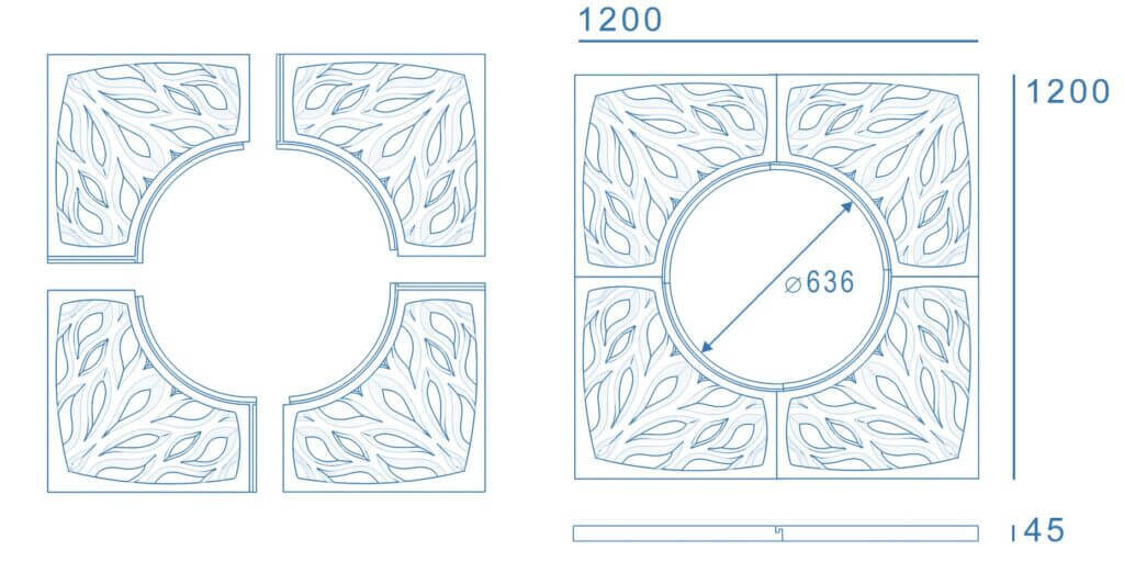 Приствольная решетка для дерева ZKING CRUST 1.2х1.2м Черная в Ереване фото