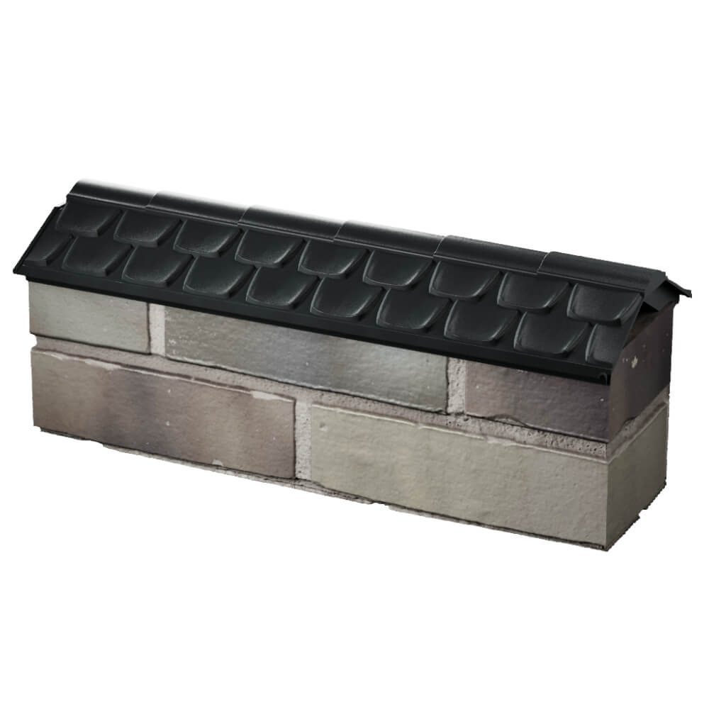 Парапет Zking Эльбрус Черный с посадкой на 0.5 кирпича (130мм) в Ереване фото