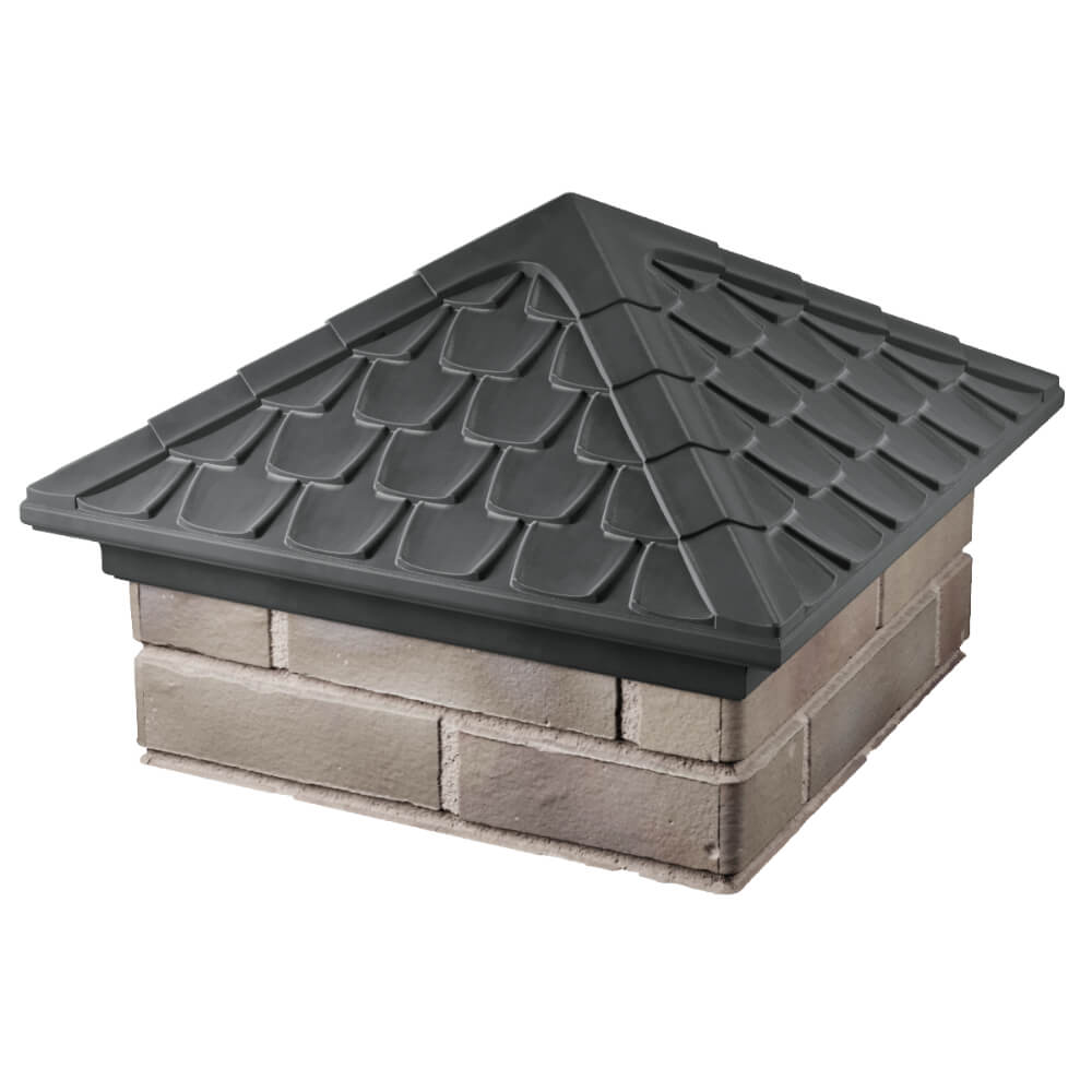 Колпак Zking Эльбрус Серый на столб 1.5х1.5 кирпича (385х385мм) в Ереване фото