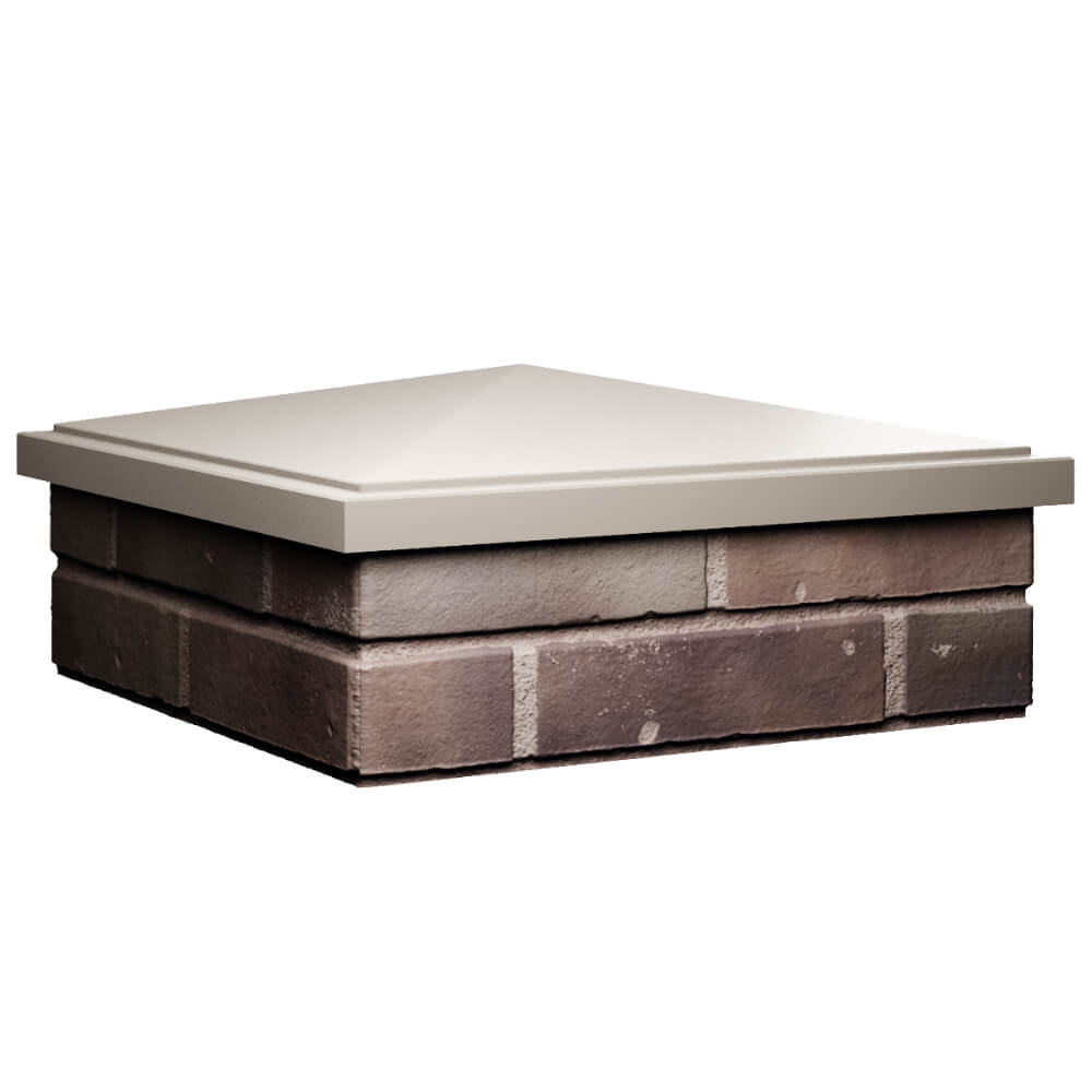 Колпак Zking БонаМоно Бежевый на столб 2х2 кирпича (515х515, 530х530мм) в Ереване фото