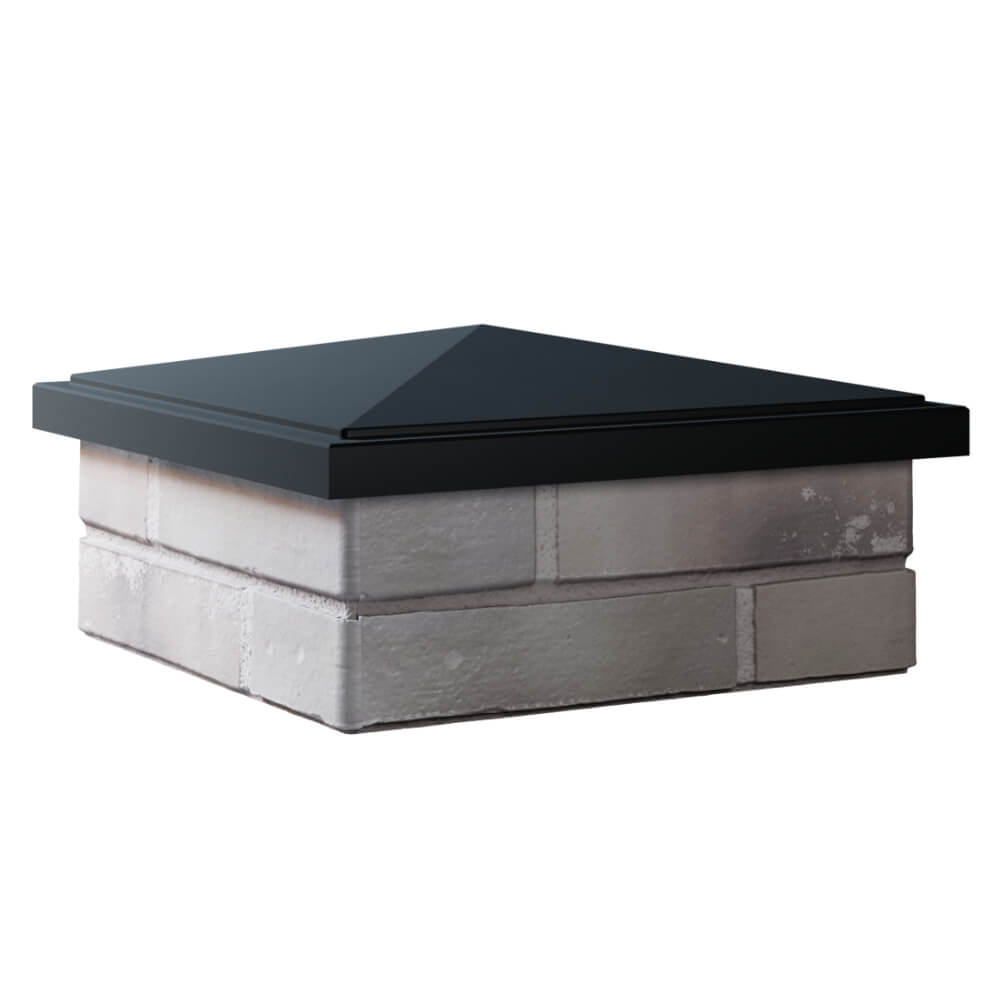 Колпак Zking БонаМоно Черный на столб 1.5х1.5 кирпича (385х385, 400х400мм) в Ереване фото