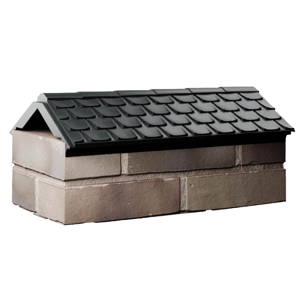 Парапет Zking Эльбрус Черный с посадкой на 1 кирпич (255мм) Ереван фото