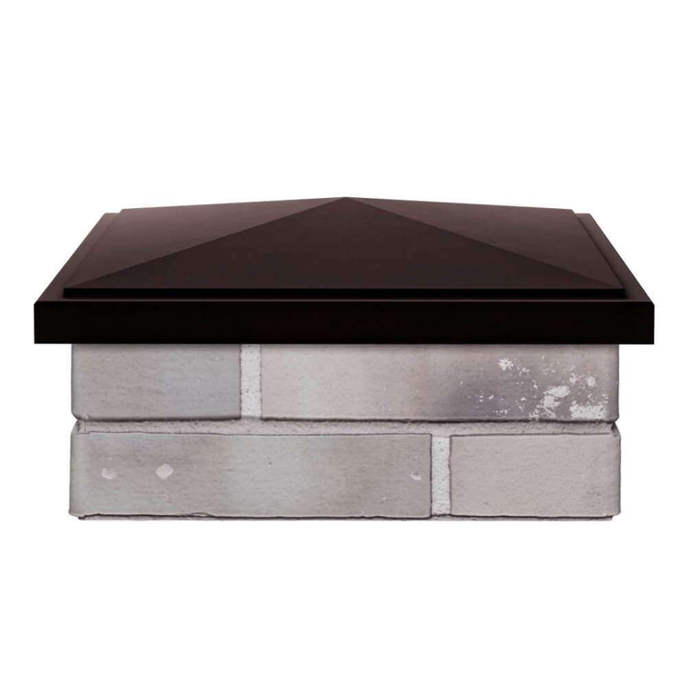 Колпак Zking БонаМоно Коричневый на столб 1.5х1.5 кирпича (385х385, 400х400мм) Ереван фото