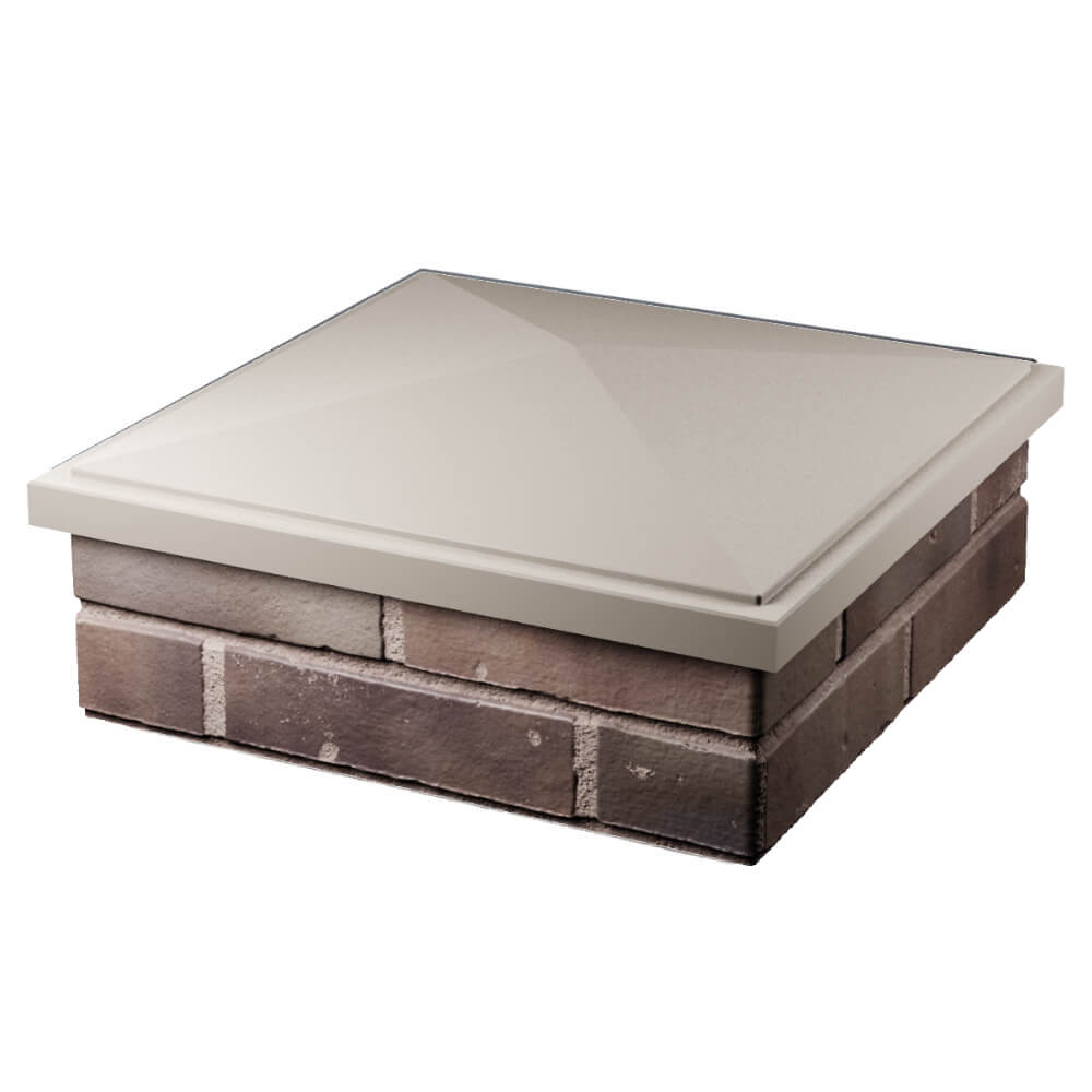 Колпак Zking БонаМоно Бежевый на столб 2х2 кирпича (515х515, 530х530мм) в Ереване фото