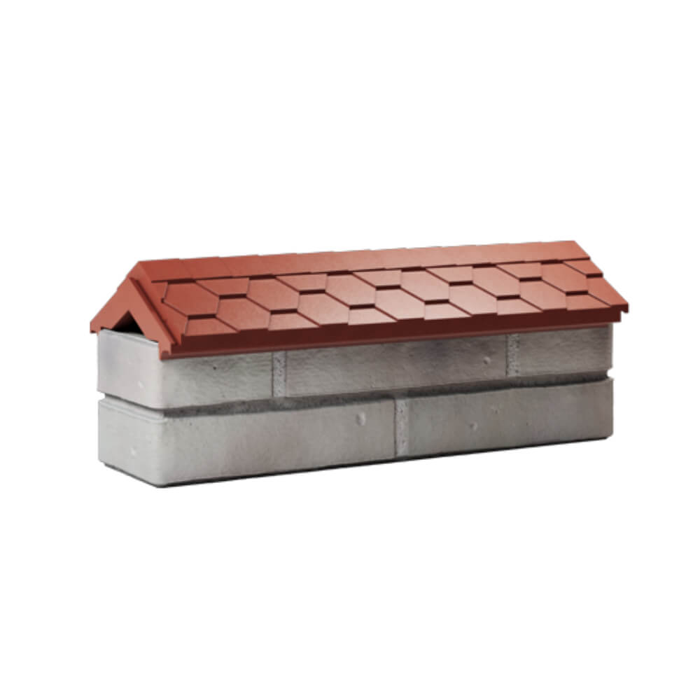 Парапет Zking Эверест Красный с посадкой на 0.5 кирпича (130мм) Ереван фото