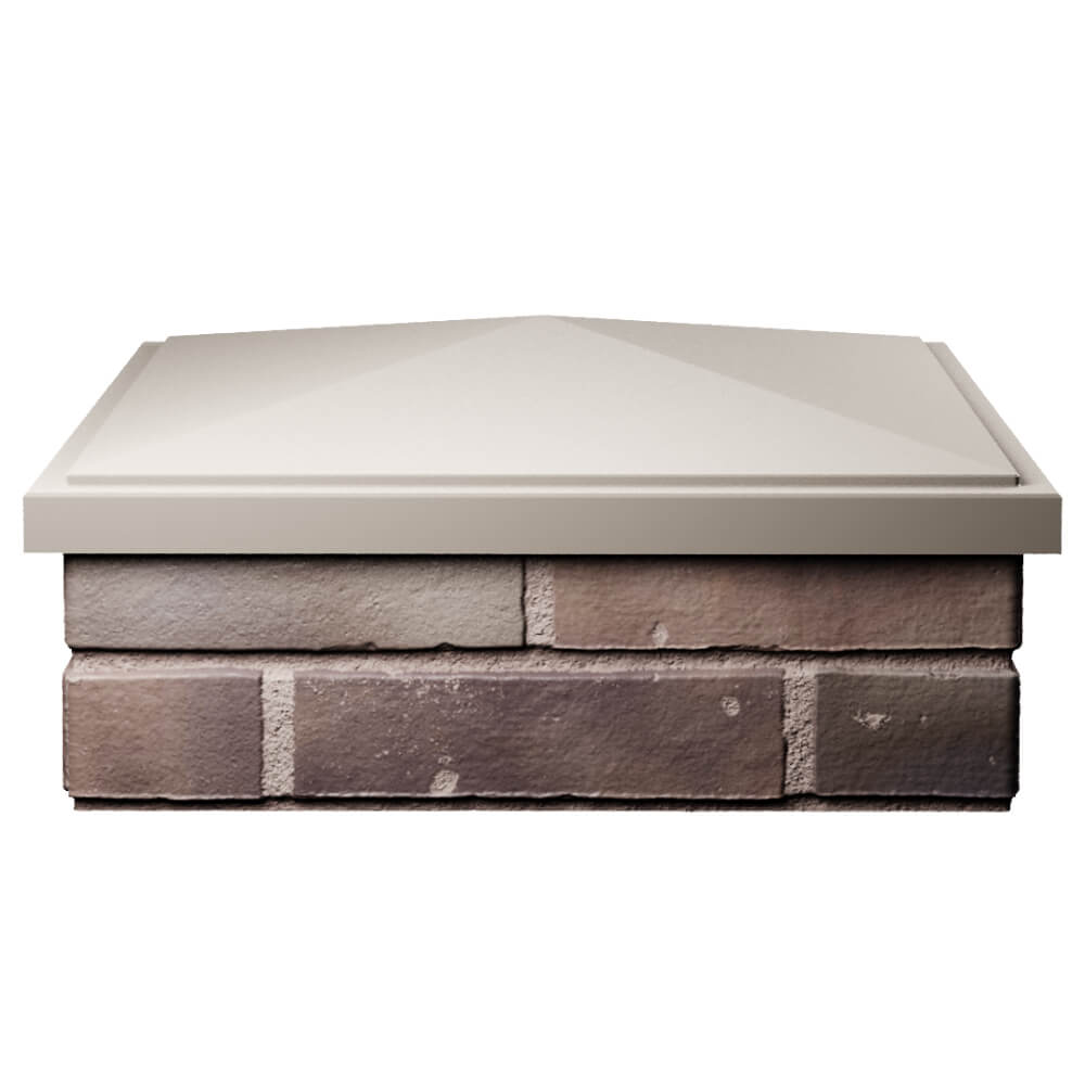 Колпак Zking БонаМоно Бежевый на столб 2х2 кирпича (515х515, 530х530мм) Ереван фото