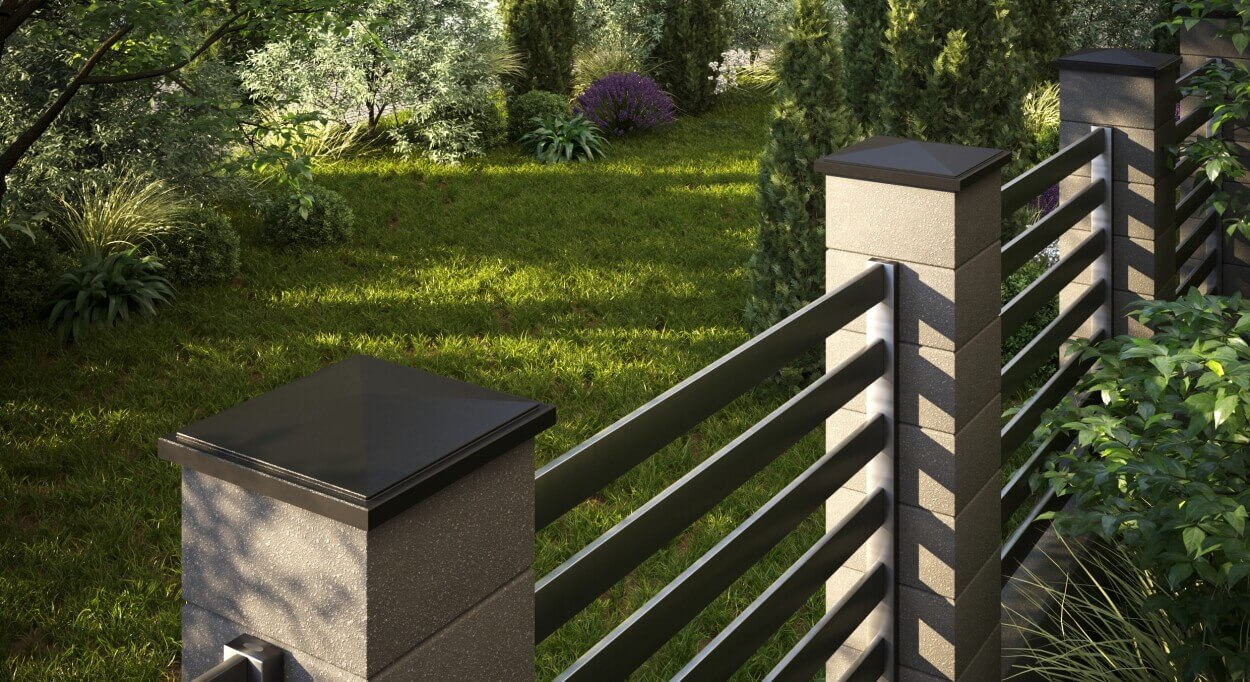 Колпак Zking БонаМоно Коричневый на столб 1.5х1.5 кирпича (385х385, 400х400мм) в Ереване фото