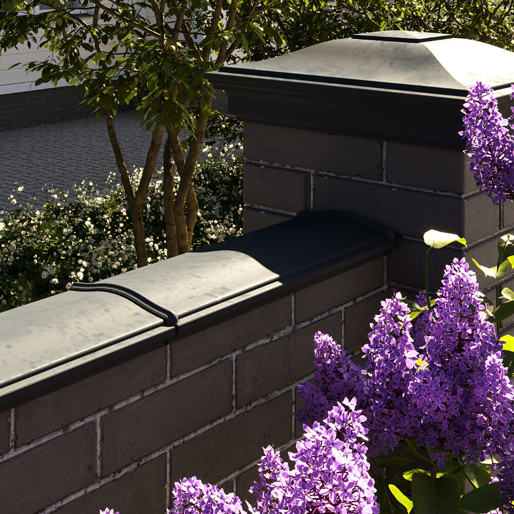 Парапет Zking Монблан Черный посадка на 0.5 кирпича (130мм) в Ереване фото