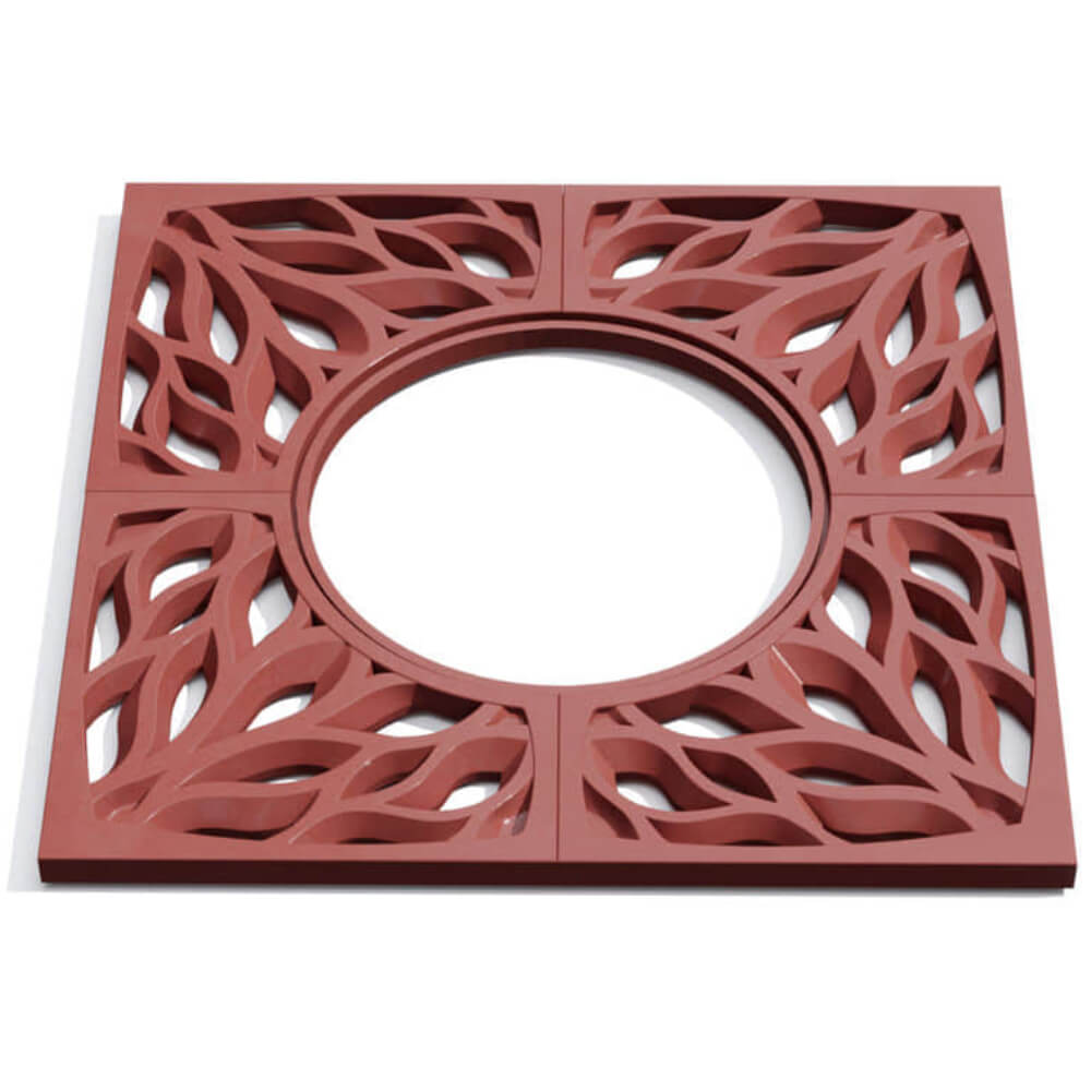 Приствольная решетка для дерева ZKING CRUST 1.2х1.2м Красная Ереван фото