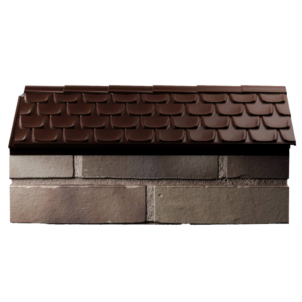 Парапет Zking Эльбрус Коричневый с посадкой на 1 кирпич (255мм) в Ереване фото
