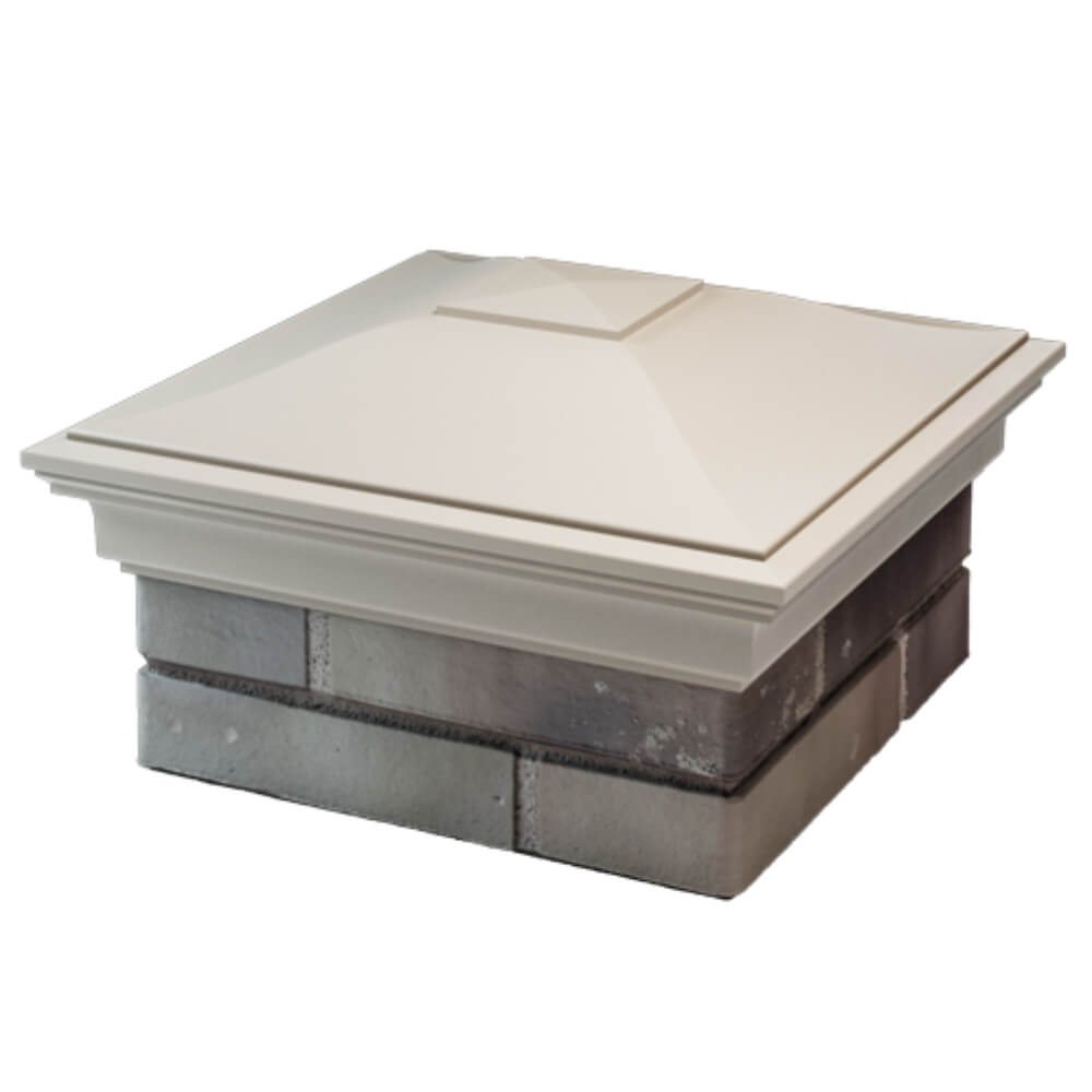 Колпак Zking Монблан Бежевый на столб 1.5х1.5 кирпича (385х385мм) в Ереване фото