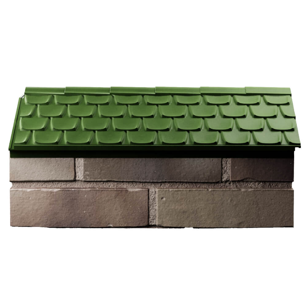 Парапет Zking Эльбрус Зеленый с посадкой на 1 кирпич (255мм) в Ереване фото
