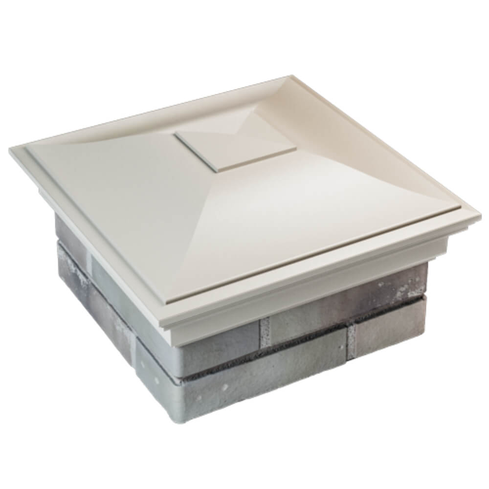 Колпак Zking Монблан Бежевый на столб 1.5х1.5 кирпича (385х385мм) в Ереване фото