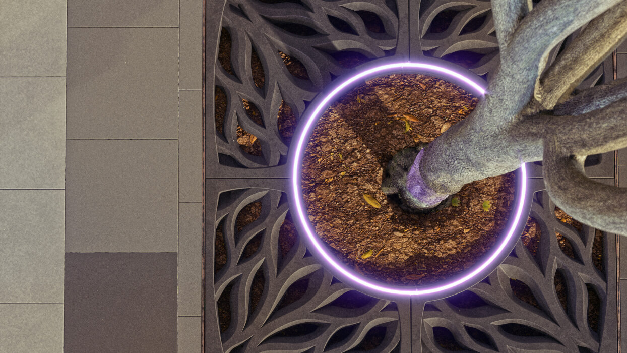 Приствольная решетка для дерева ZKING CRUST 1.2х1.2м Черная в Ереване фото