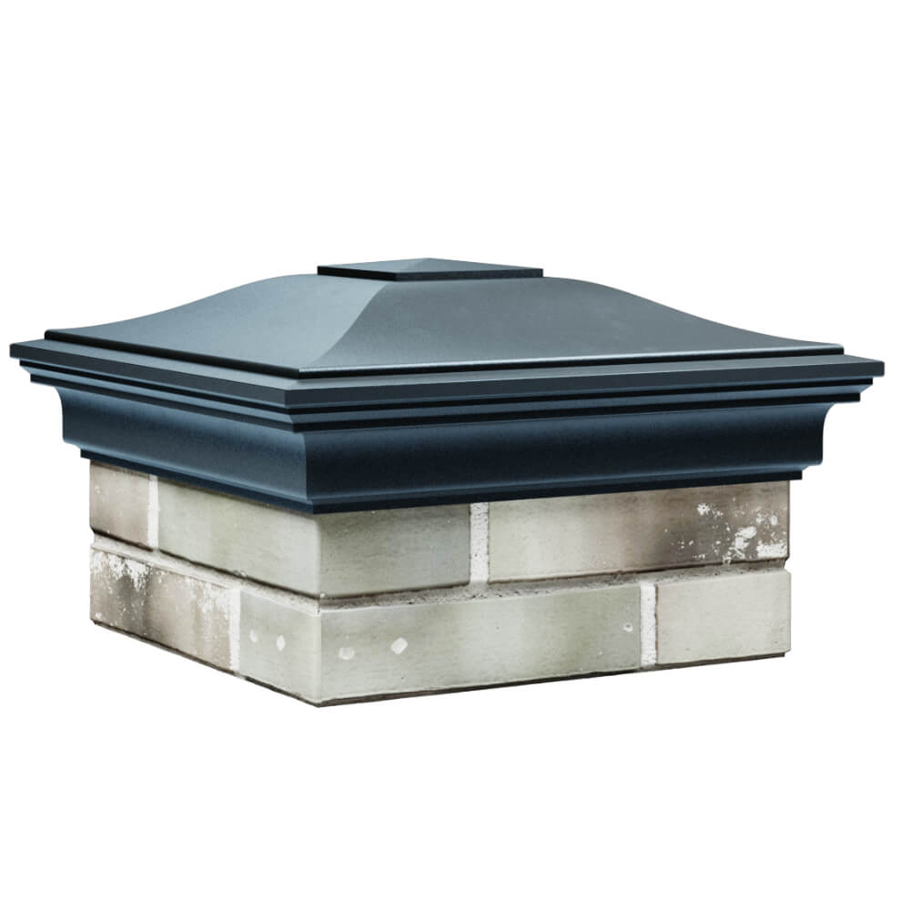 Колпак Zking Монблан Серый на столб 1.5х1.5 кирпича (385х385мм) в Ереване фото