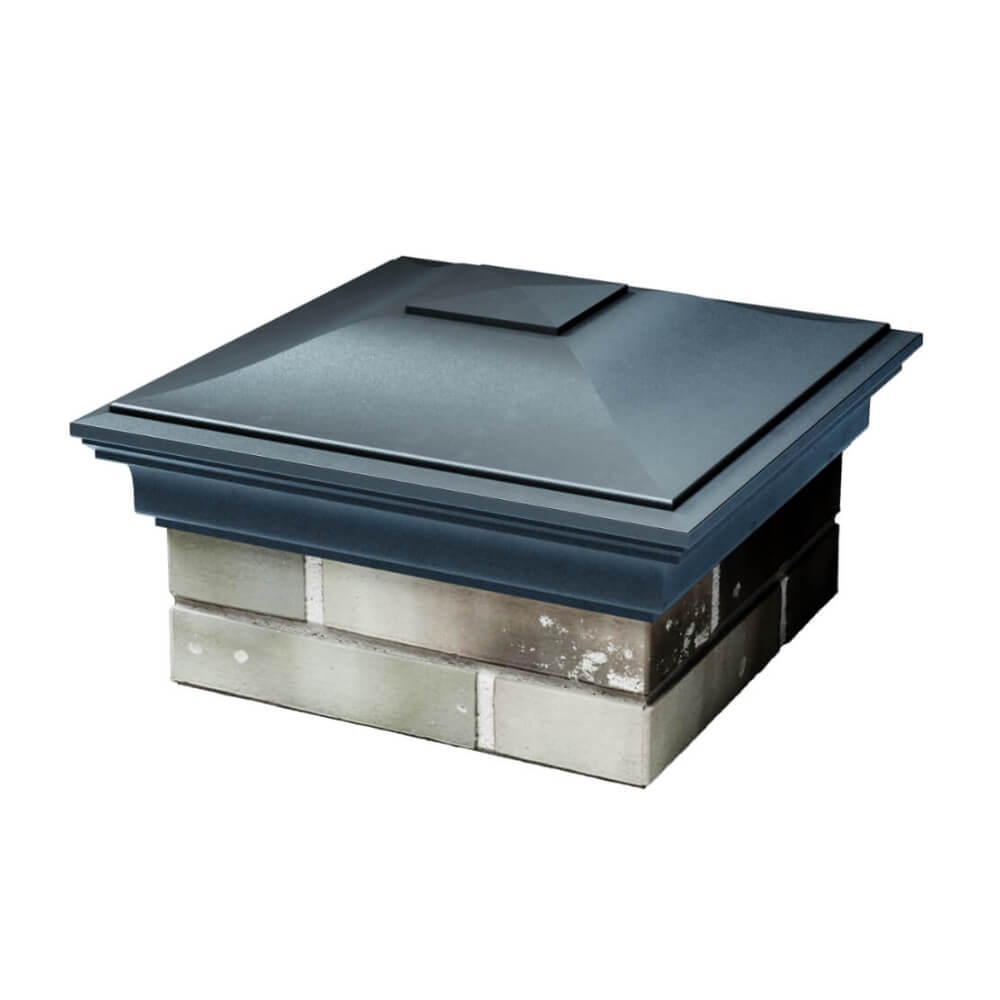 Колпак Zking Монблан Серый на столб 1.5х1.5 еврокирпича 0.7НФ (355х355мм) в Ереване фото