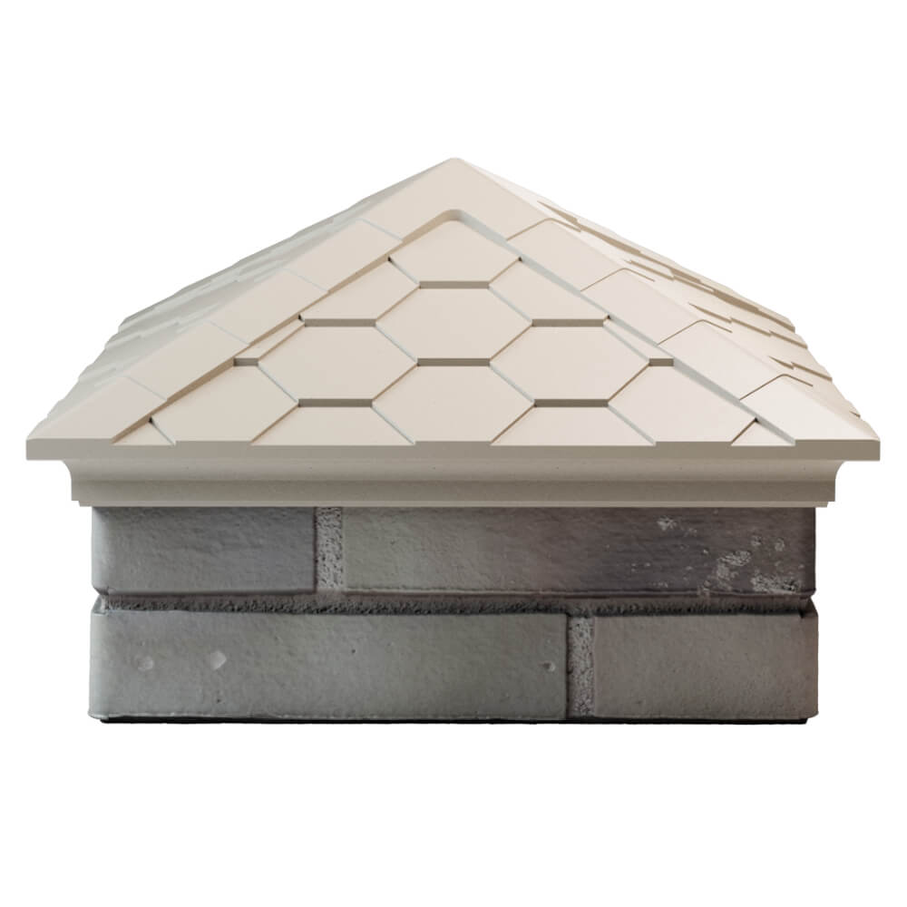 Колпак Zking Эверест Бежевый на столб 1.5х1.5 кирпича (390х390мм) Ереван фото