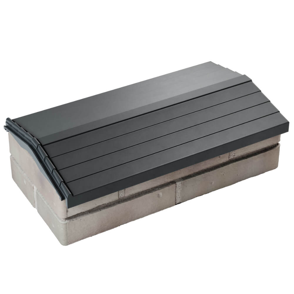 Парапет Zking Бона ХайТек Серый с посадкой на 1 кирпич (200/225/255мм) в Ереване фото