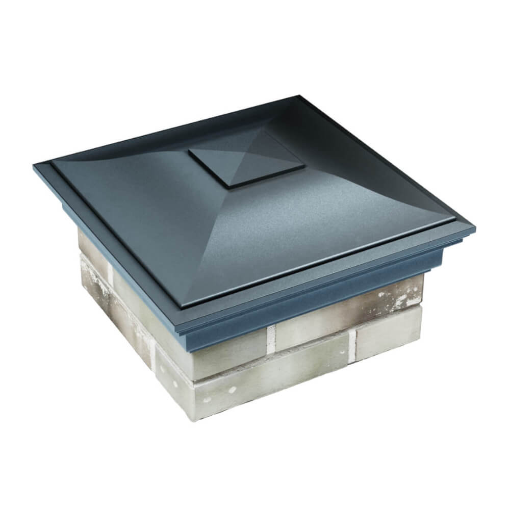 Колпак Zking Монблан Серый на столб 1.5х1.5 еврокирпича 0.7НФ (355х355мм) в Ереване фото