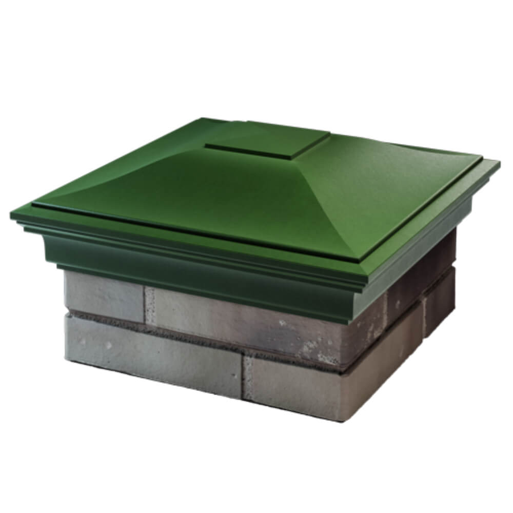 Колпак Zking Монблан Зеленый на столб 1.5х1.5 кирпича (385х385мм) в Ереване фото