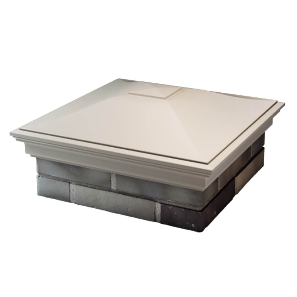 Колпак Zking Монблан Бежевый на столб 2х2 кирпича (515х515мм) в Ереване фото