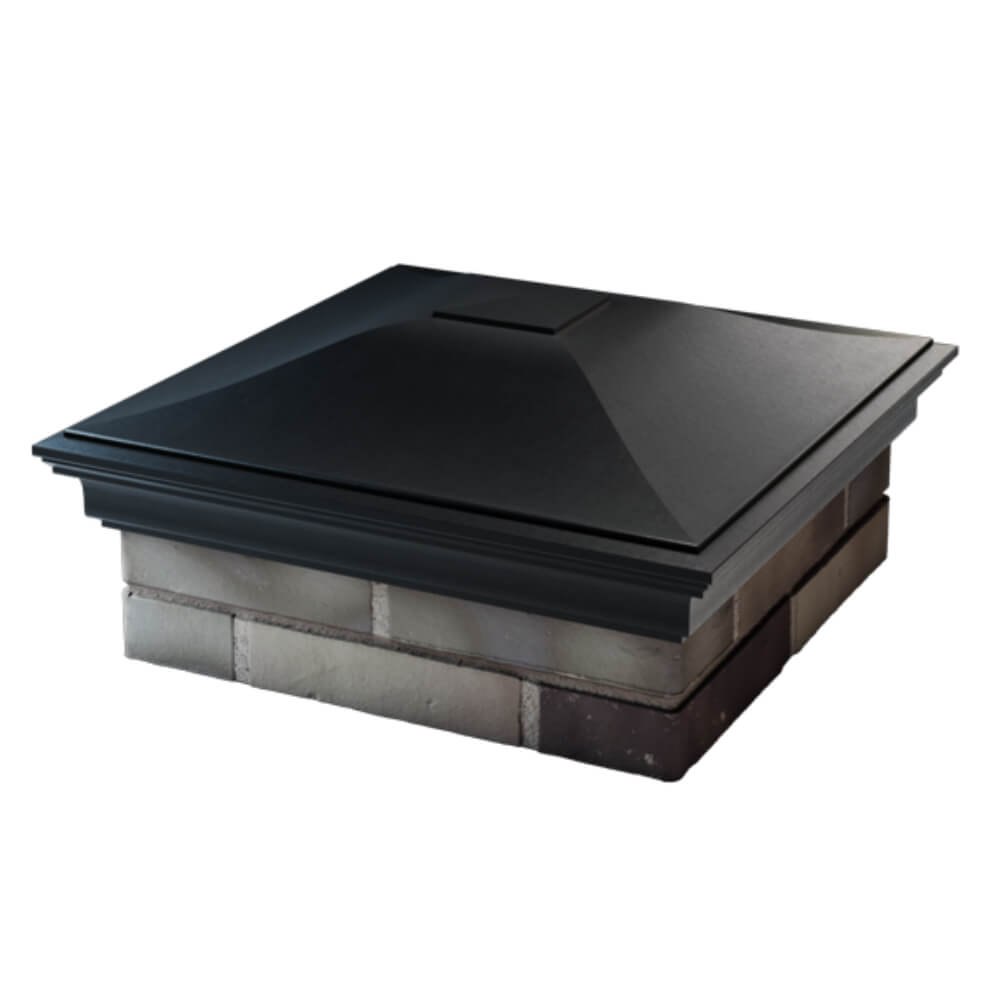 Колпак Zking Монблан Черный на столб 2х2 кирпича (515х515мм) в Ереване фото