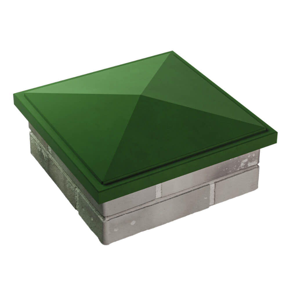 Колпак Zking БонаМоно Зеленый на столб 1.5х1.5 кирпича (385х385, 400х400мм) в Ереване фото