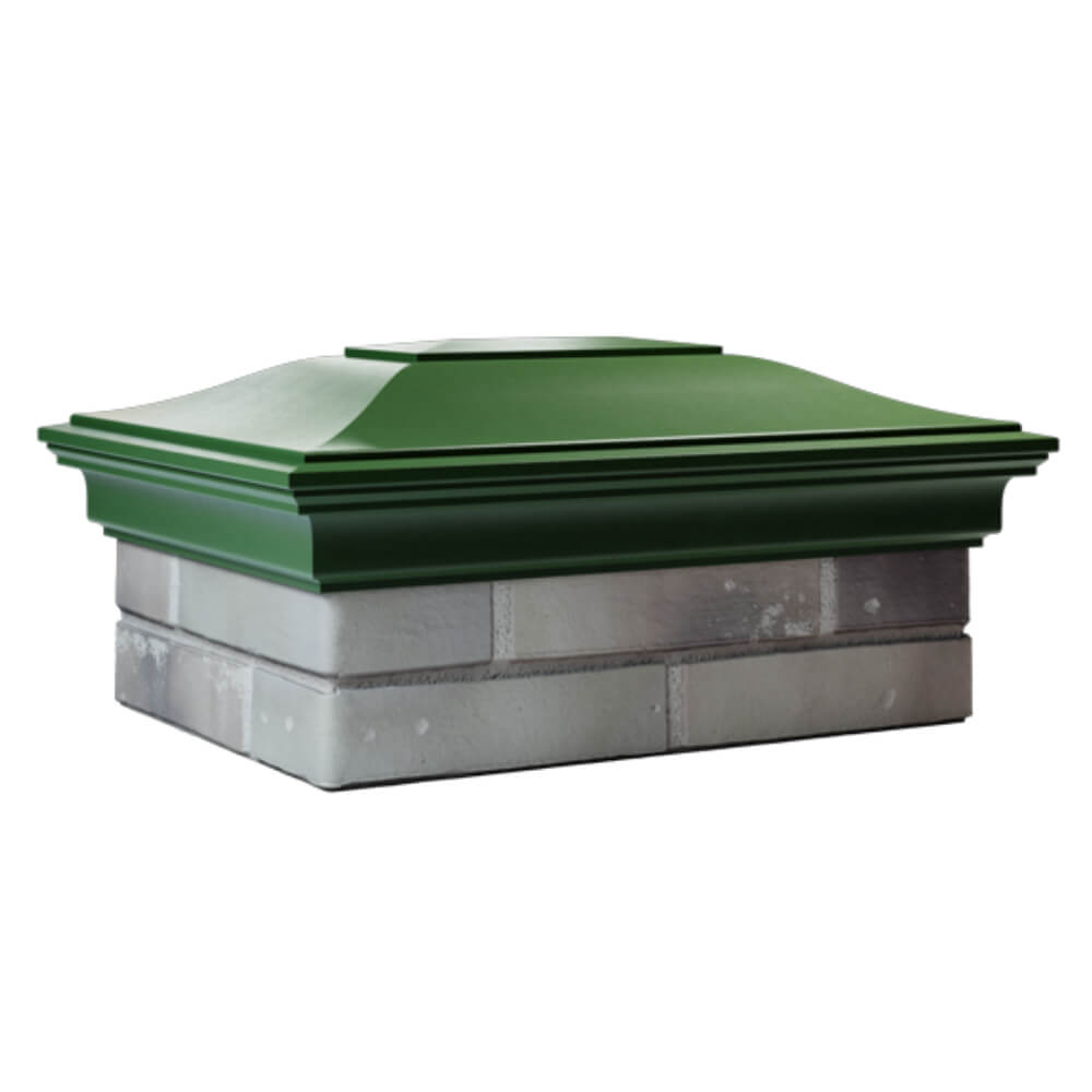 Колпак Zking Монблан Зеленый на столб 2х1.5 кирпича (515х385мм) в Ереване фото