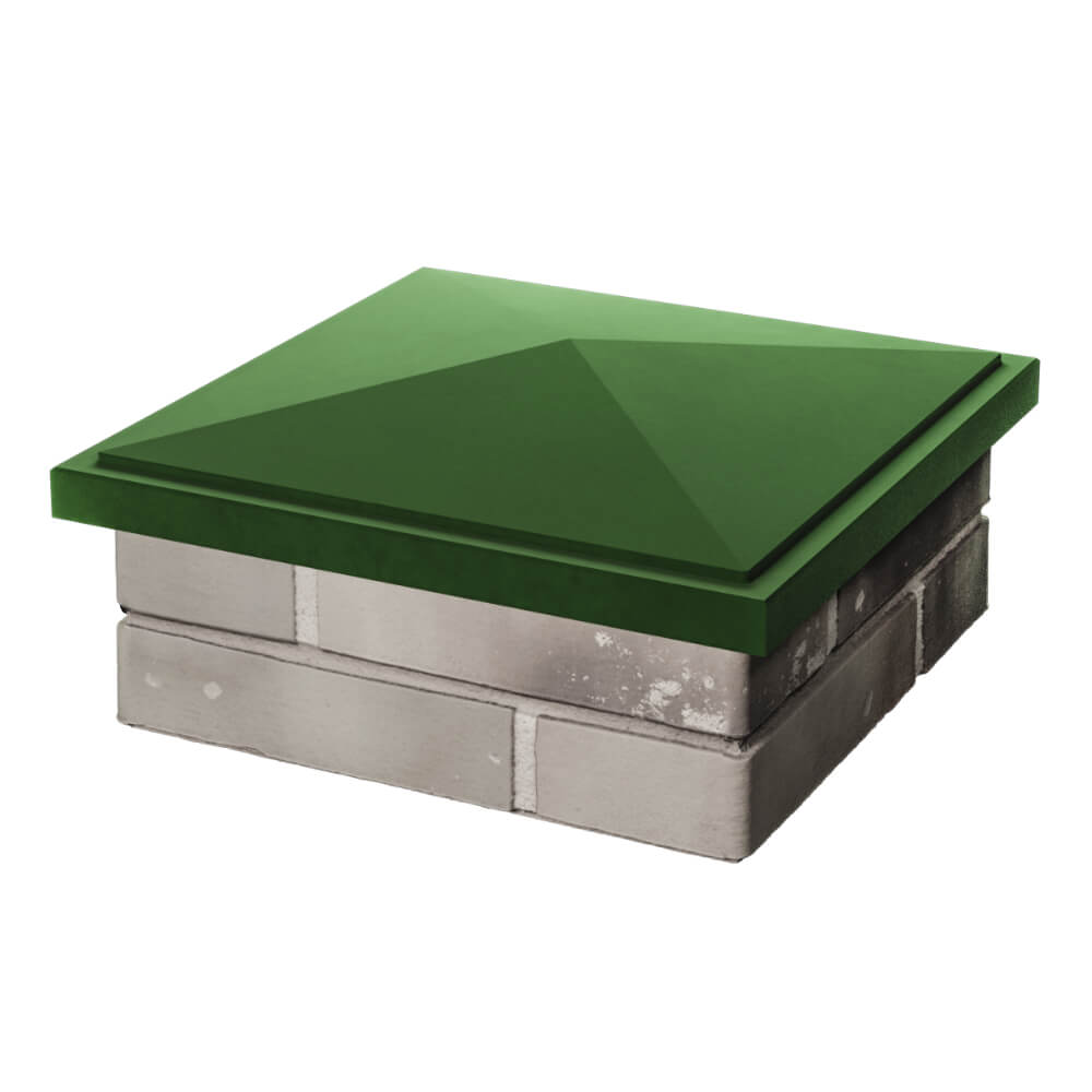 Колпак Zking БонаМоно Зеленый на столб 1.5х1.5 кирпича (385х385, 400х400мм) в Ереване фото