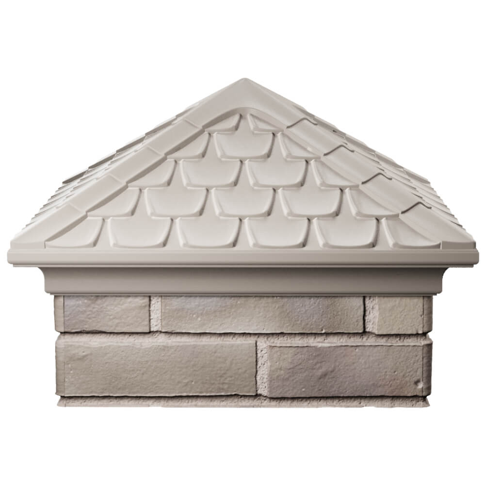 Колпак Zking Эльбрус Бежевый на столб 1.5х1.5 кирпича (385х385мм) Ереван фото