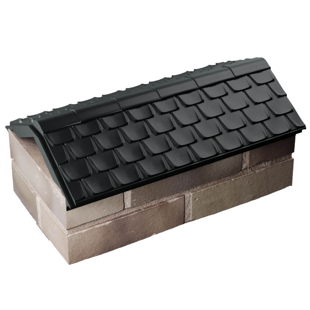 Парапет Zking Эльбрус Черный с посадкой на 1 кирпич (255мм) в Ереване фото