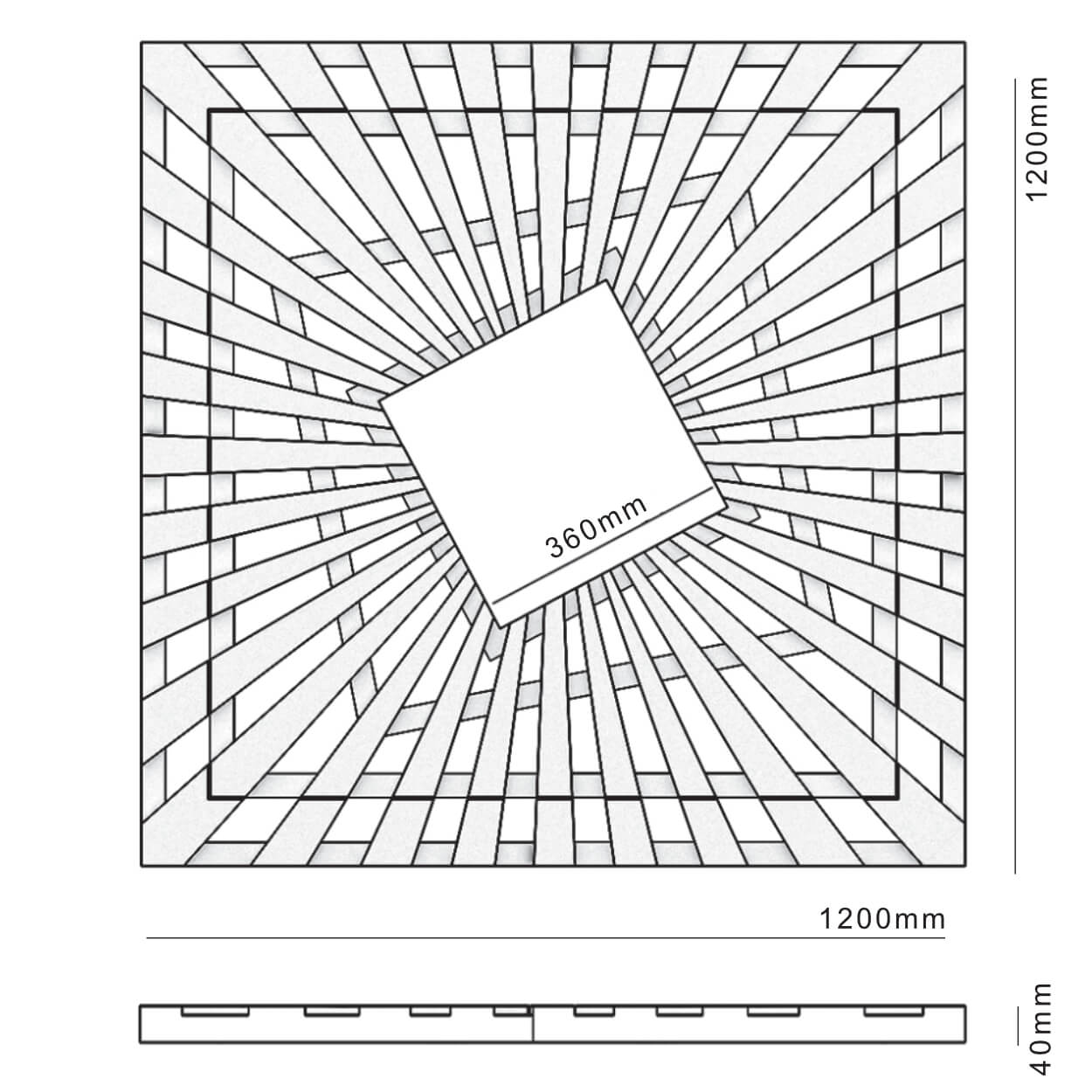 Приствольная решетка для дерева ZKING ATMOSPHERE 1.2х1.2м Черная в Ереване фото