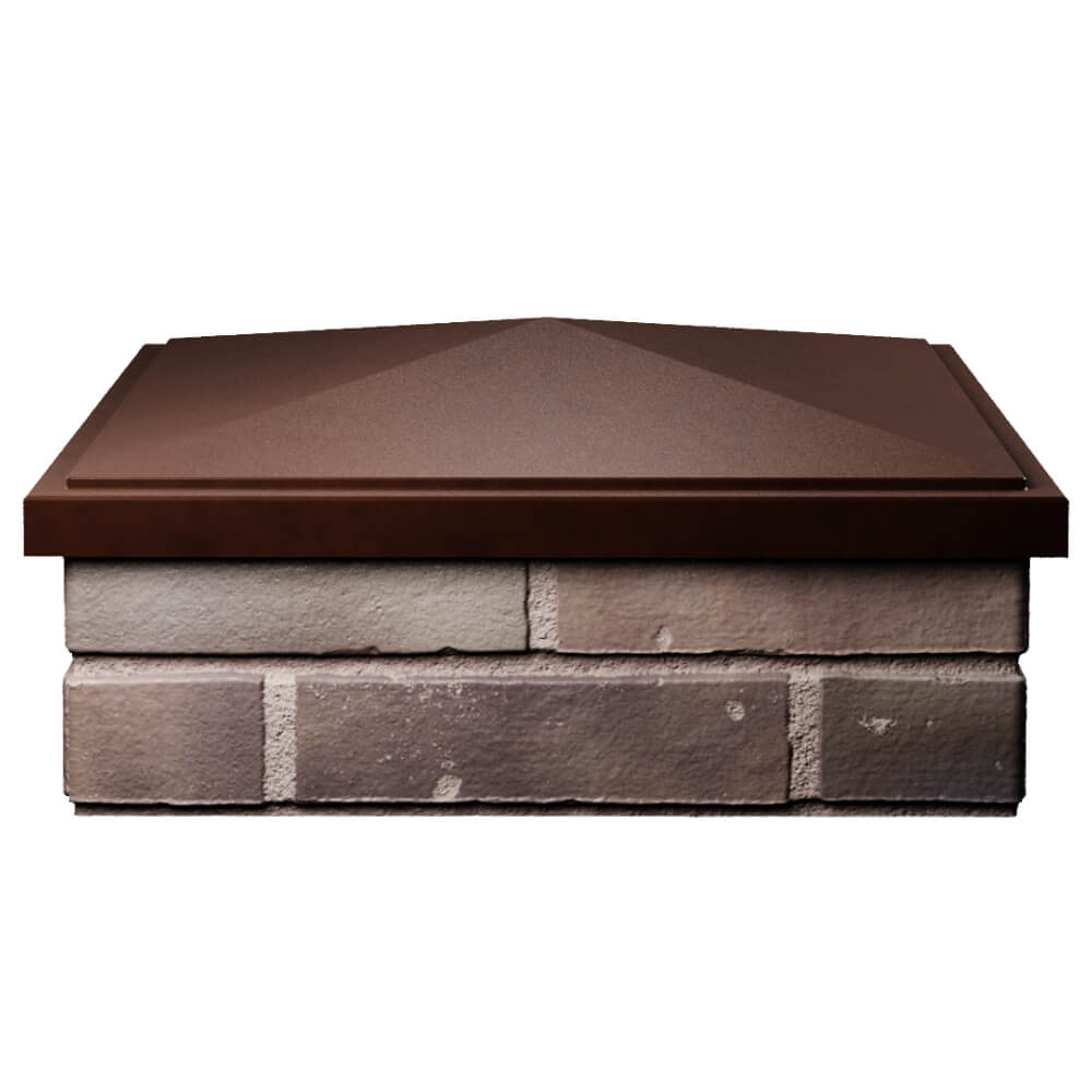 Колпак Zking БонаМоно Коричневый на столб 2х2 кирпича (515х515, 530х530мм) Ереван фото