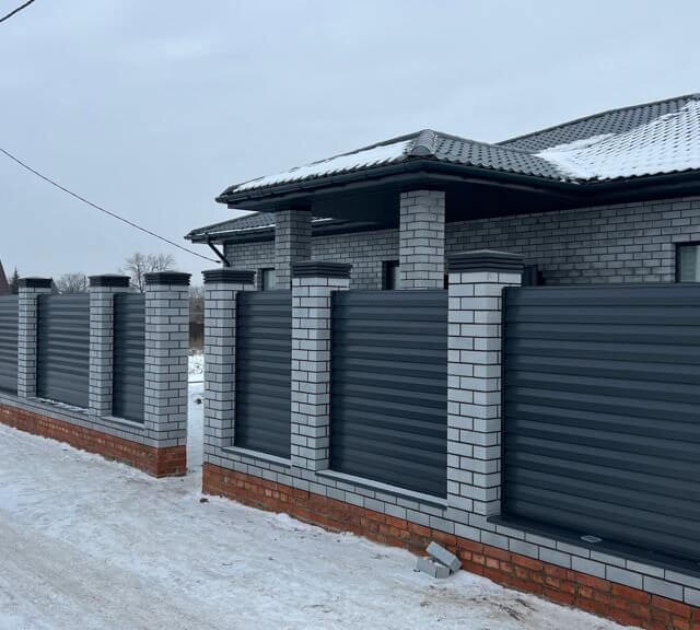 Колпак Zking Бона ХайТек Серый на столб 1.5х1.5 кирпича (385х385мм) в Ереване фото