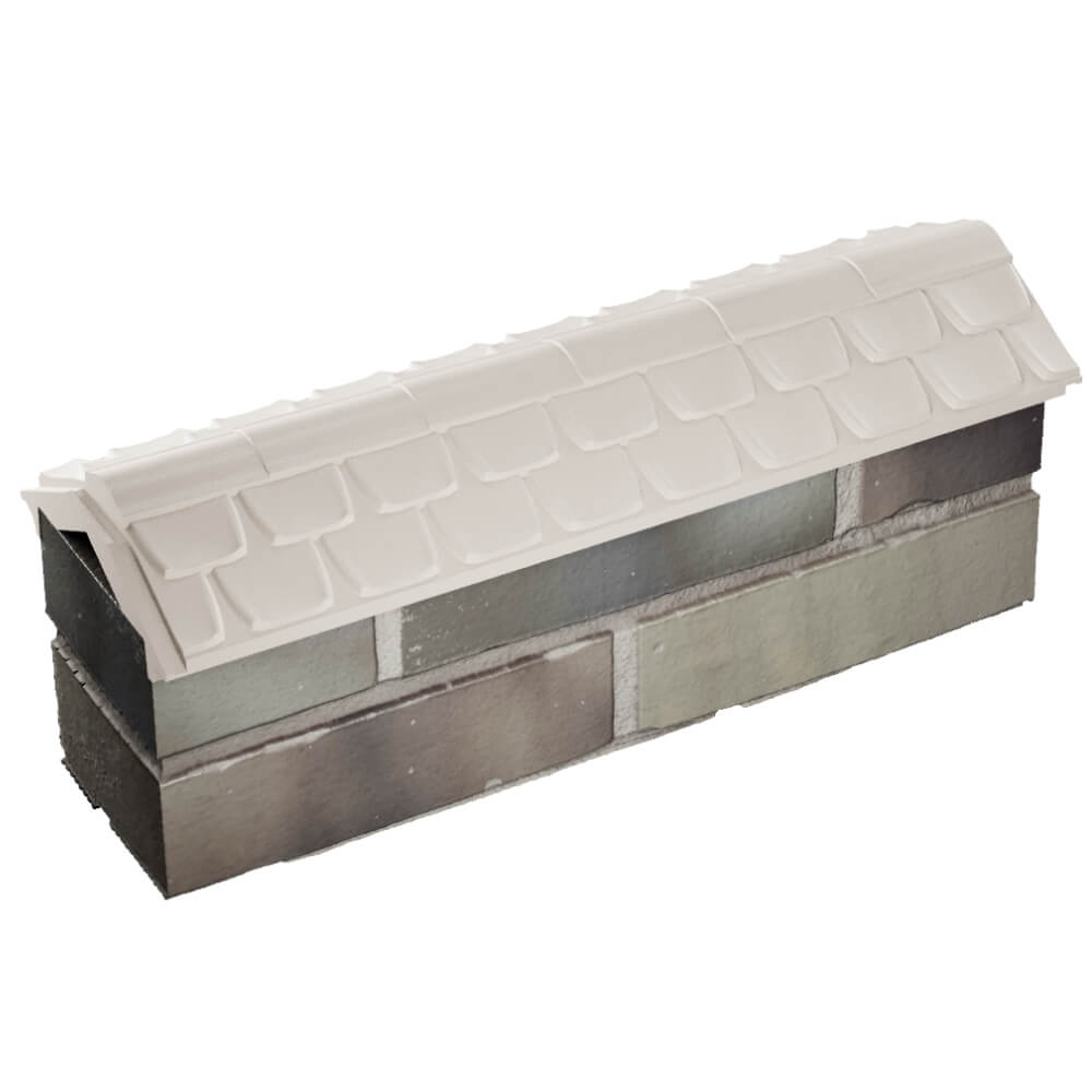 Парапет Zking Эльбрус Бежевый с посадкой на 0.5 кирпича (130мм) в Ереване фото