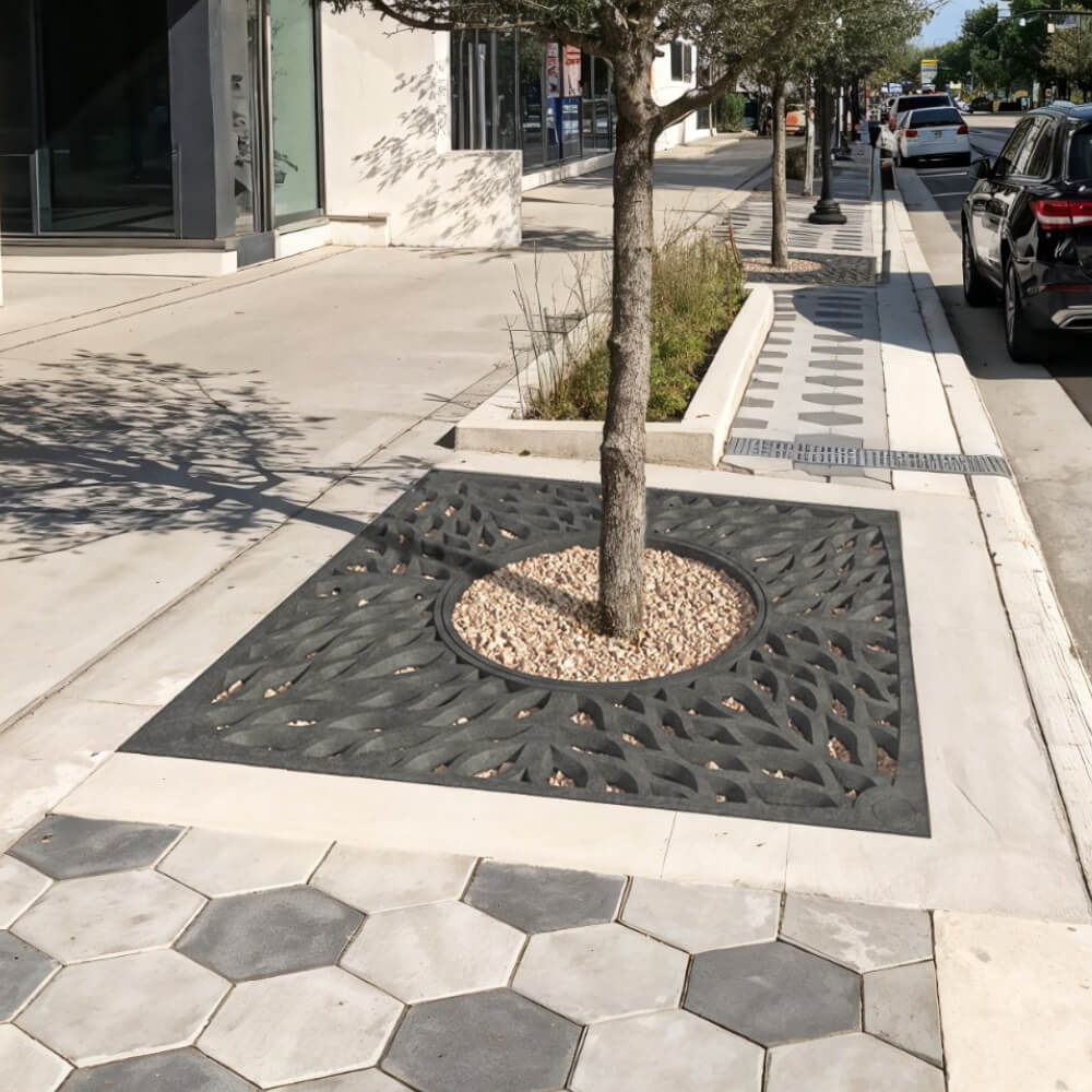 Приствольная решетка для дерева ZKING CRUST 2х2м Черная в Ереване фото