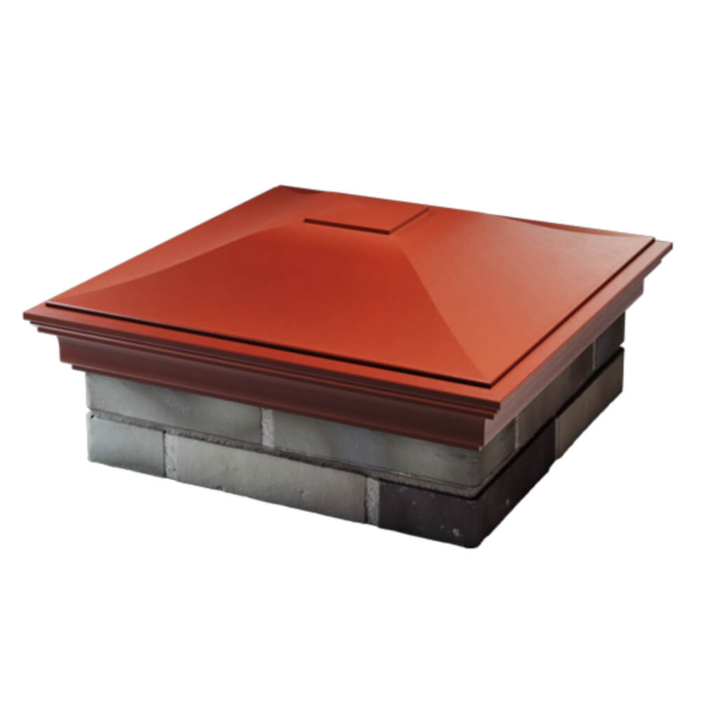 Колпак Zking Монблан Красный на столб 2х2 кирпича (515х515мм) в Ереване фото