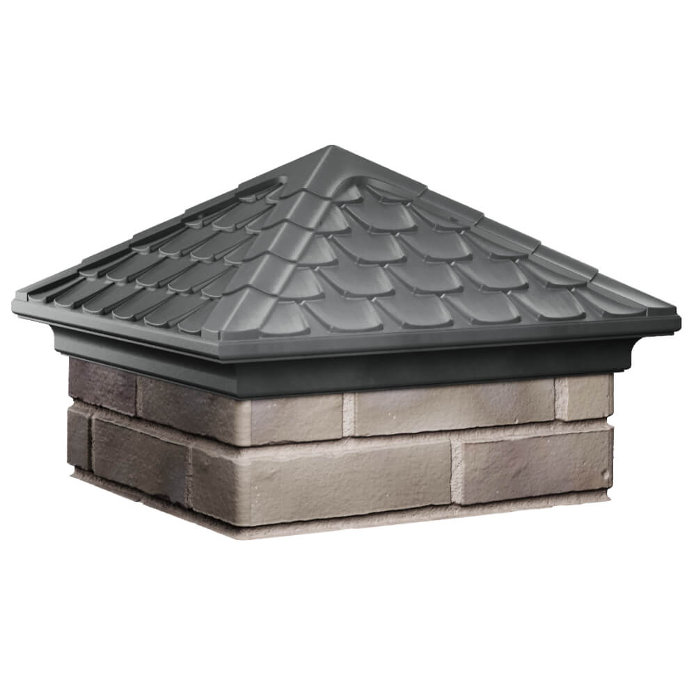 Колпак Zking Эльбрус Серый на столб 1.5х1.5 кирпича (385х385мм) в Ереване фото