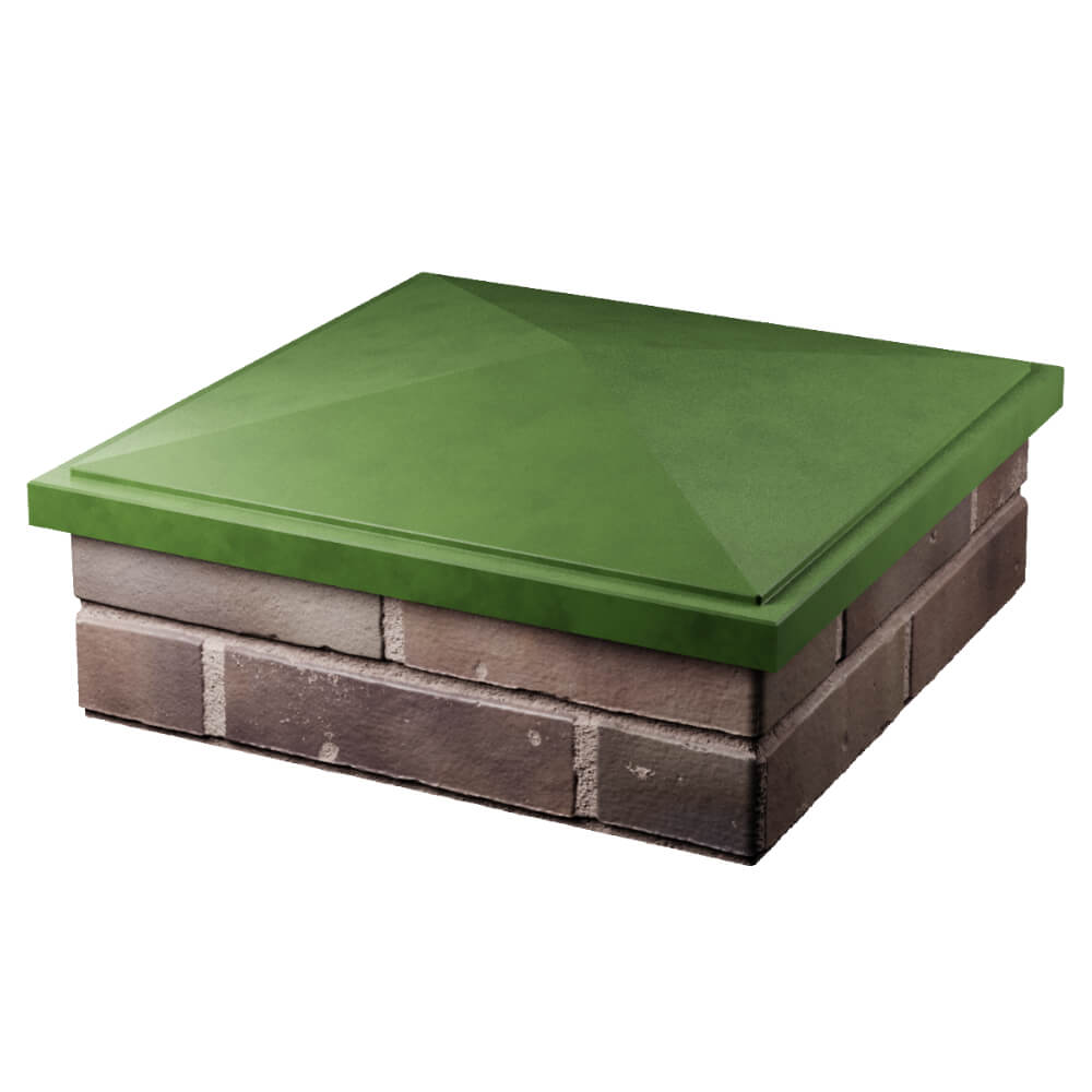 Колпак Zking БонаМоно Зеленый на столб 2х2 кирпича (515х515, 530х530мм) в Ереване фото