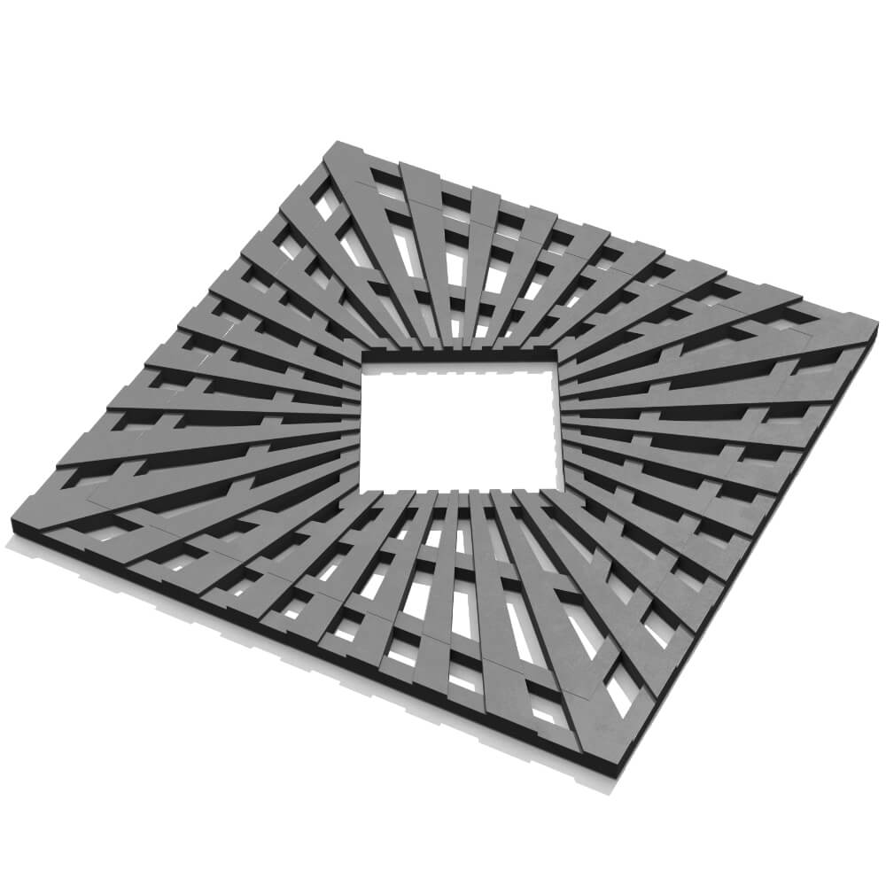 Приствольная решетка для дерева ZKING ATMOSPHERE 1.2х1.2м Серая в Ереване фото