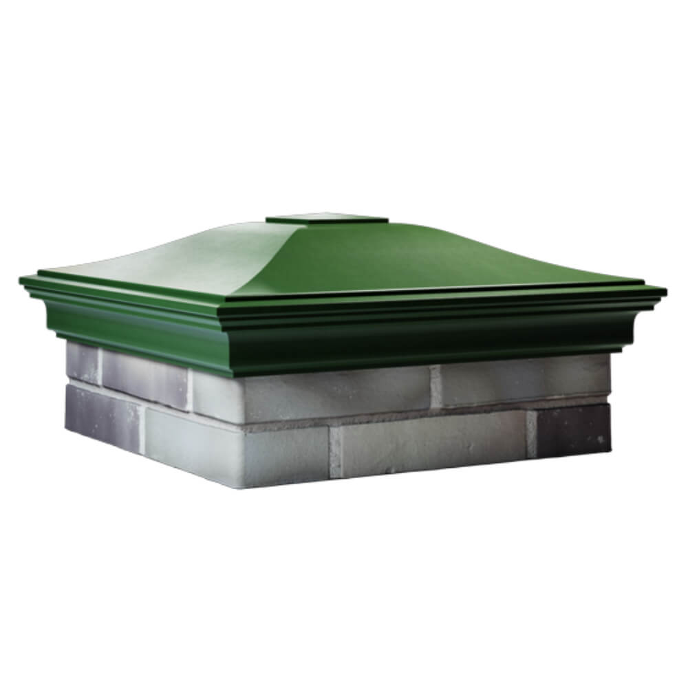 Колпак Zking Монблан Зеленый на столб 2х2 кирпича (515х515мм) в Ереване фото